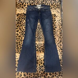 Dark Denim Indigo Flare Jeans